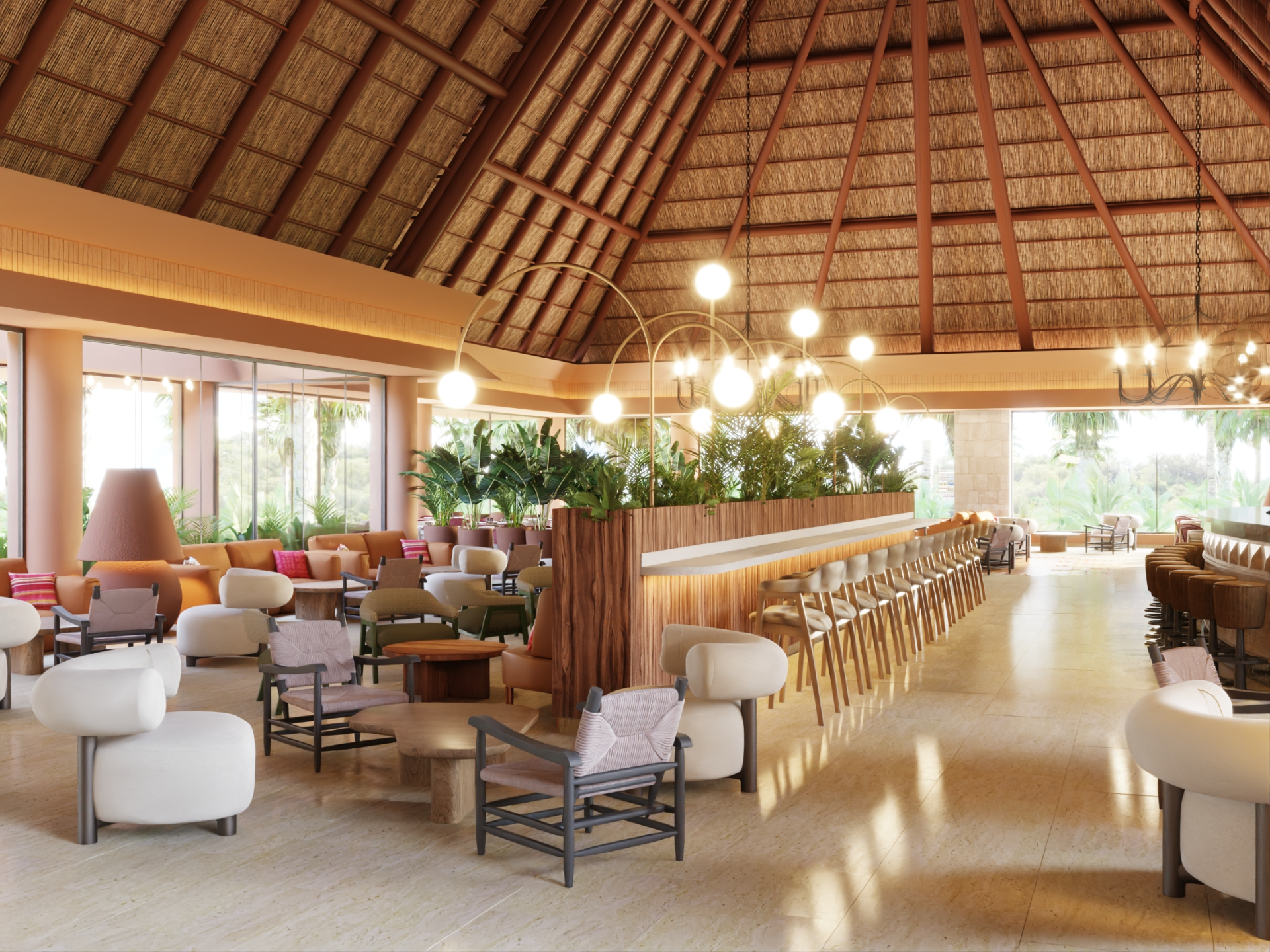 Bar de la réception au Bahia Principe Grand Tequila, Cancun avec Voyages Aquaterra