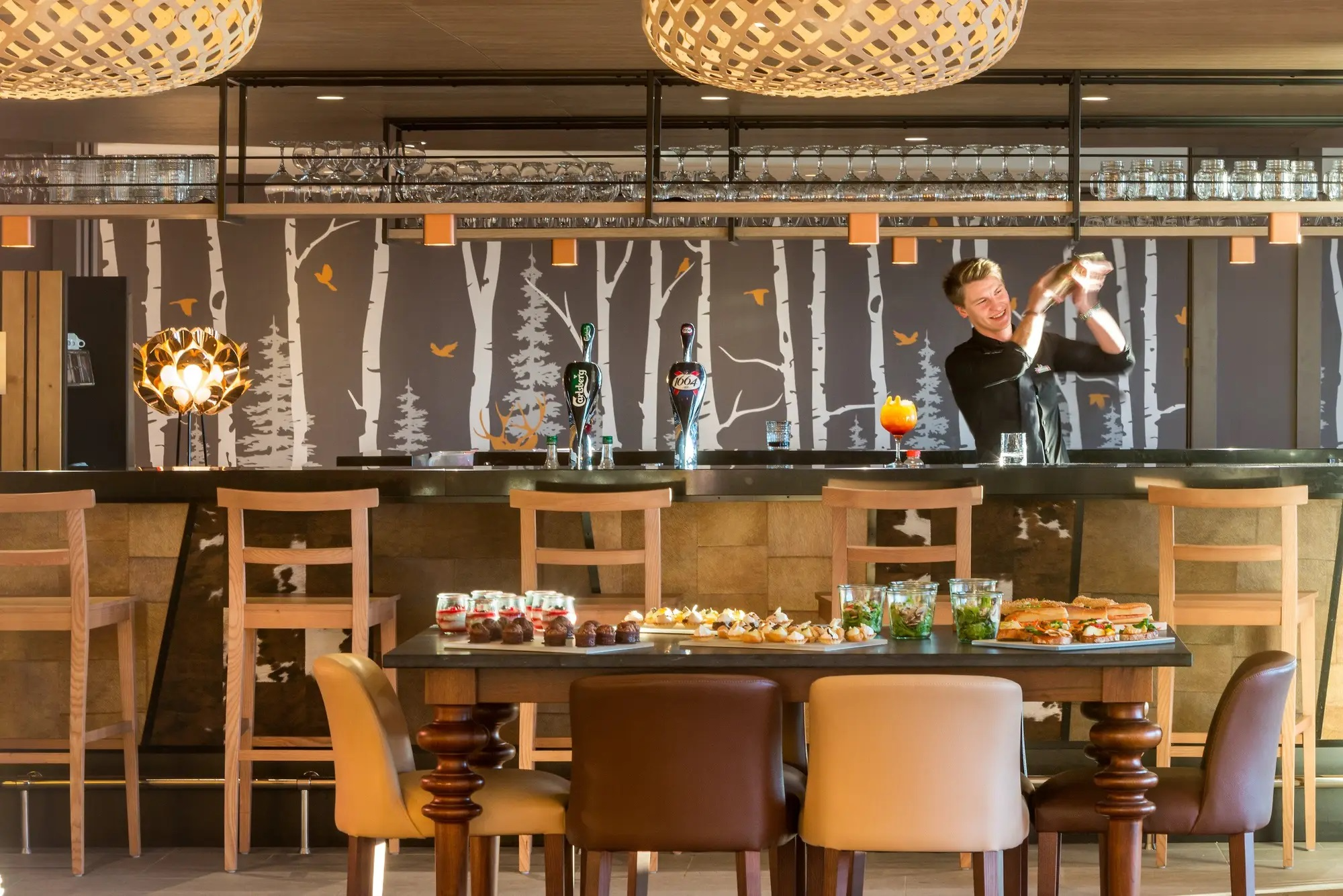 Bar at Club Med French Alps Les Arcs Panorama, France Bar at Club Med French Alps Les Arcs Panorama, France