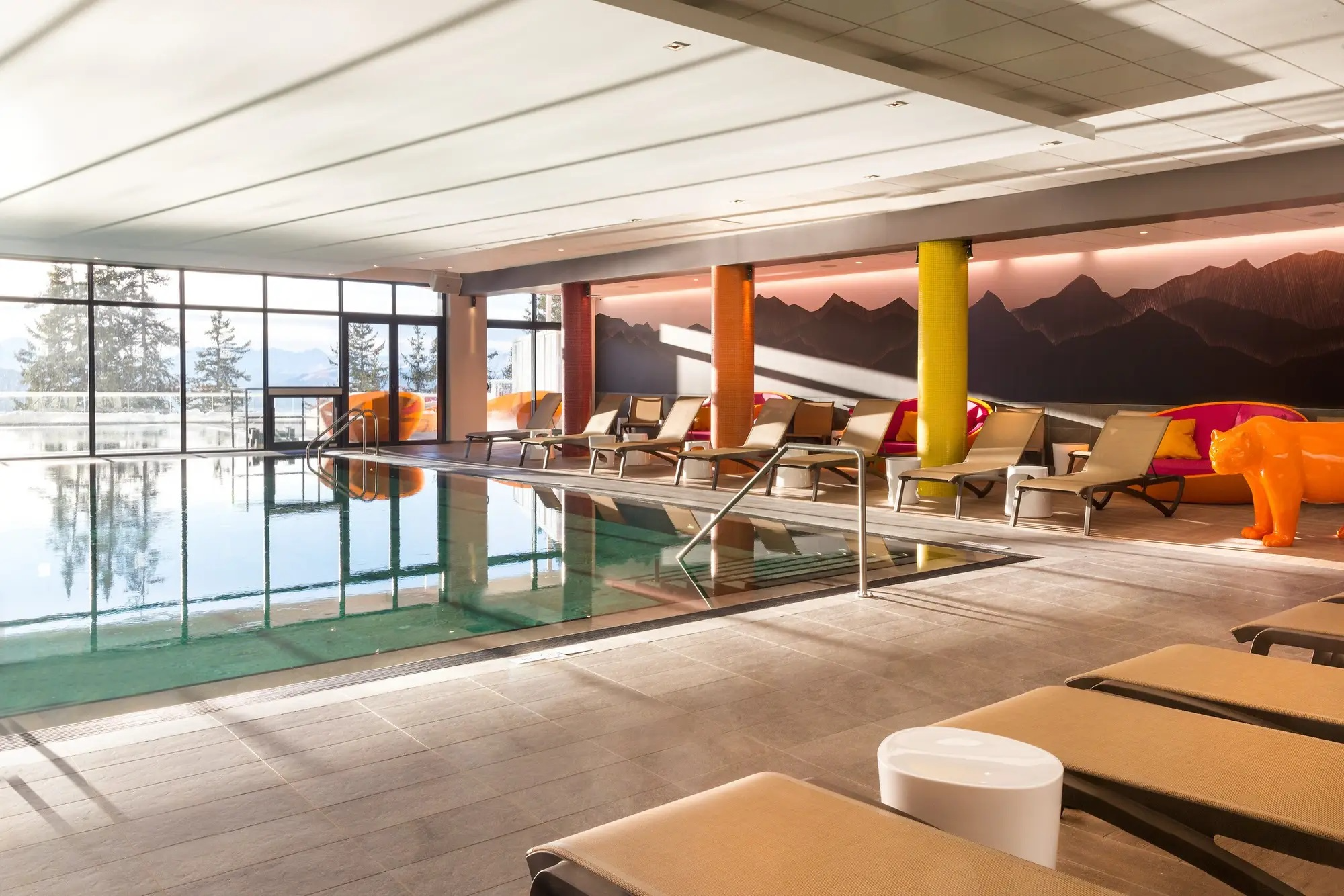 Pool at Club Med French Alps Les Arcs Panorama, France Pool at Club Med French Alps Les Arcs Panorama, France