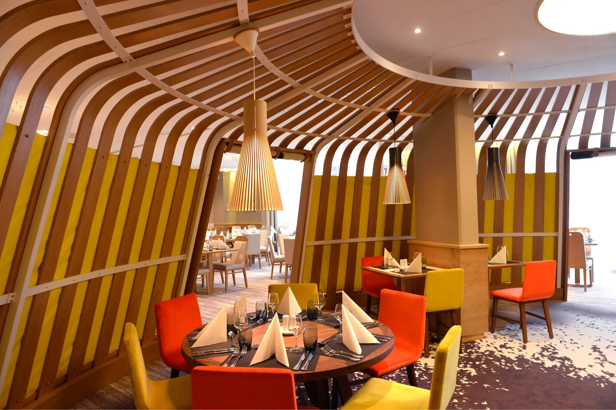 restaurant at Club Med French Alps Val Thorens Sensations, France restaurant at Club Med French Alps Val Thorens Sensations, France