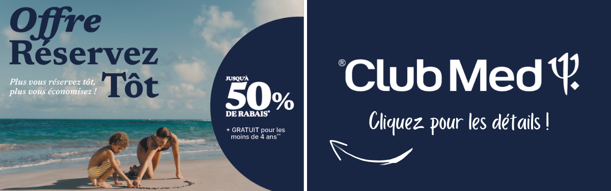 Promotions Club Med Offre ensoleillée avec Voyages Aqua Terra undefined