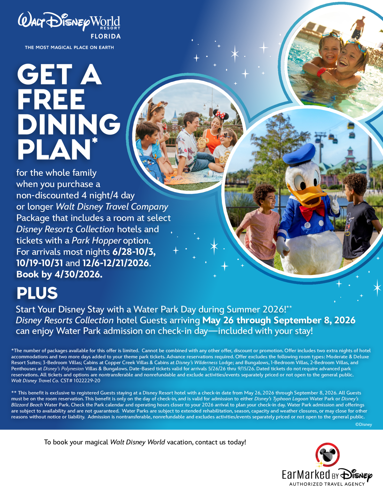 Walt Disney World Resort in Florida Get a free dining plan Magic Makers Voyages Synergia