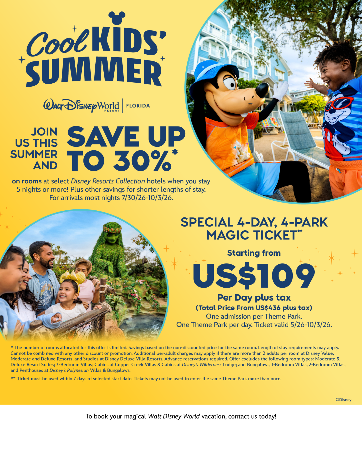Walt Disney World Resort in Florida Save up to 30% + 4-Day Magical 4-Park Ticket Magic Makers Voyages Synergia