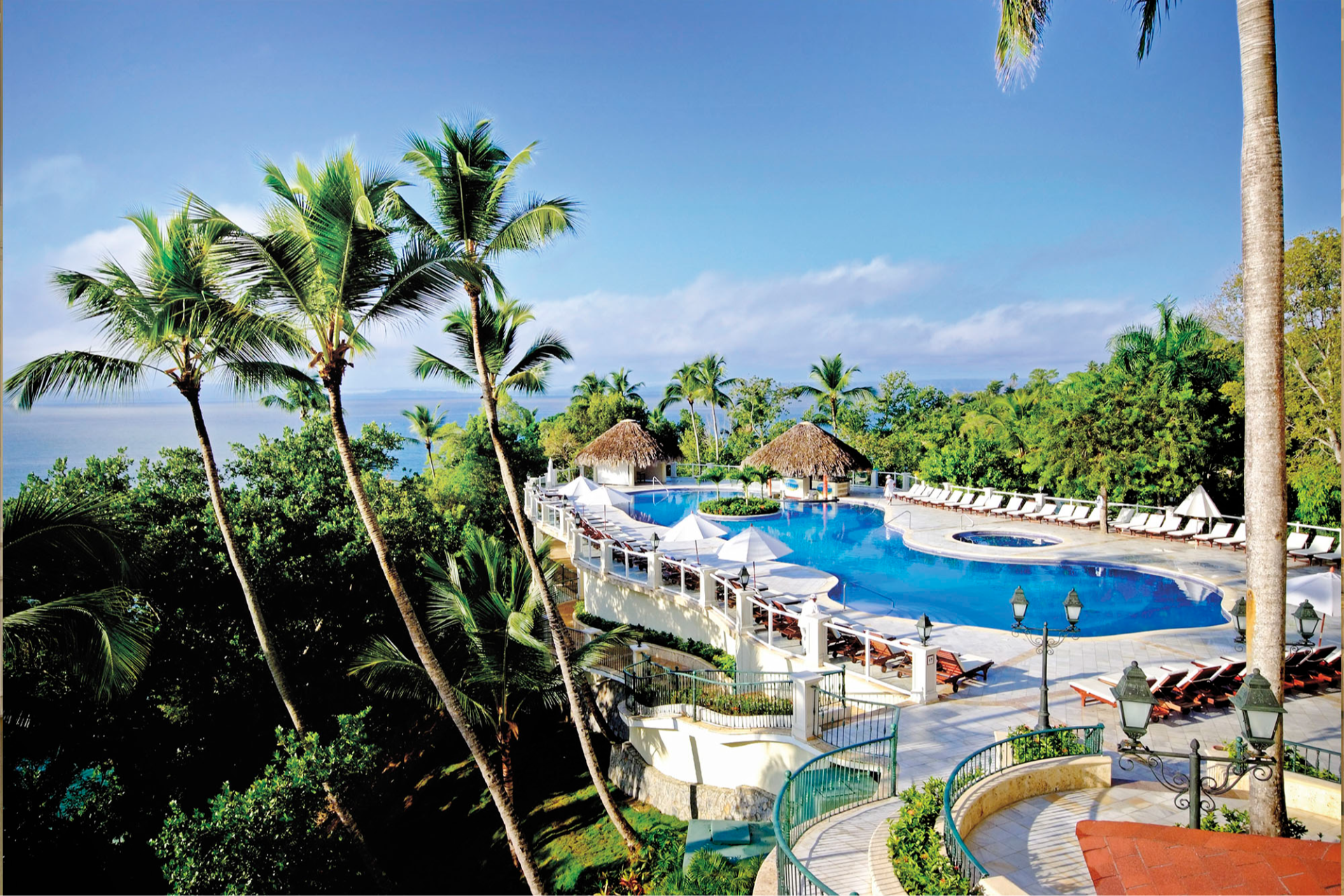 A pool at Eurostars Grand Cayacoa Samana with Voyages Aqua Terra