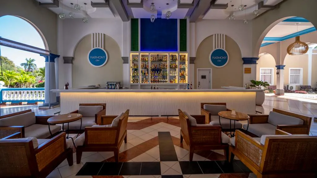 A bar at Resonance Blu Varadero Cuba with Voyages Aqua Terra