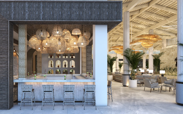 Lobby bar au Royalton Chic Antigua 