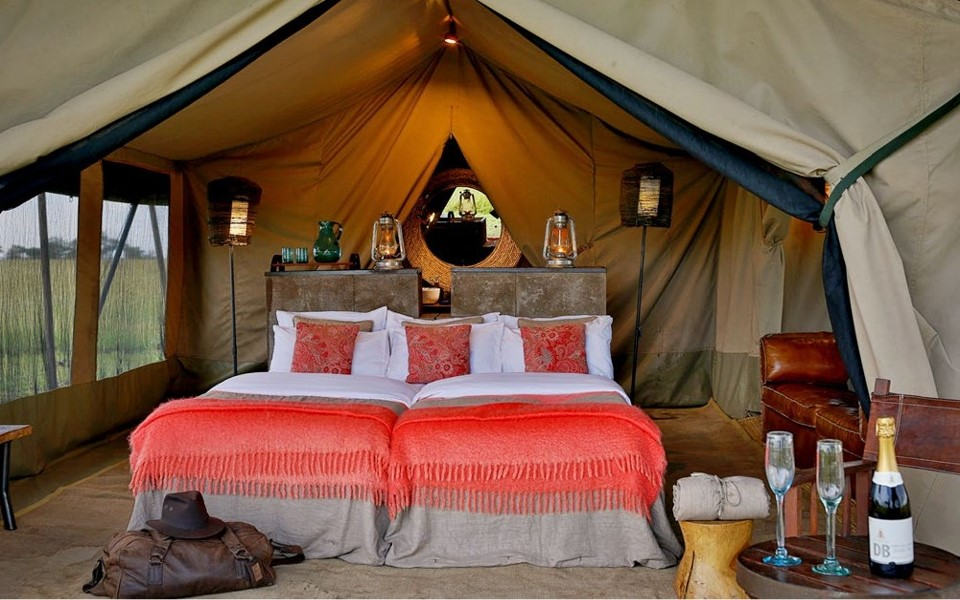 Tente de luxe en safari Tente de luxe en safari
